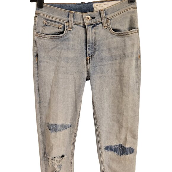 Rag & Bone Lynn w/Holes Jeans Size 25 - Picture 3 of 8